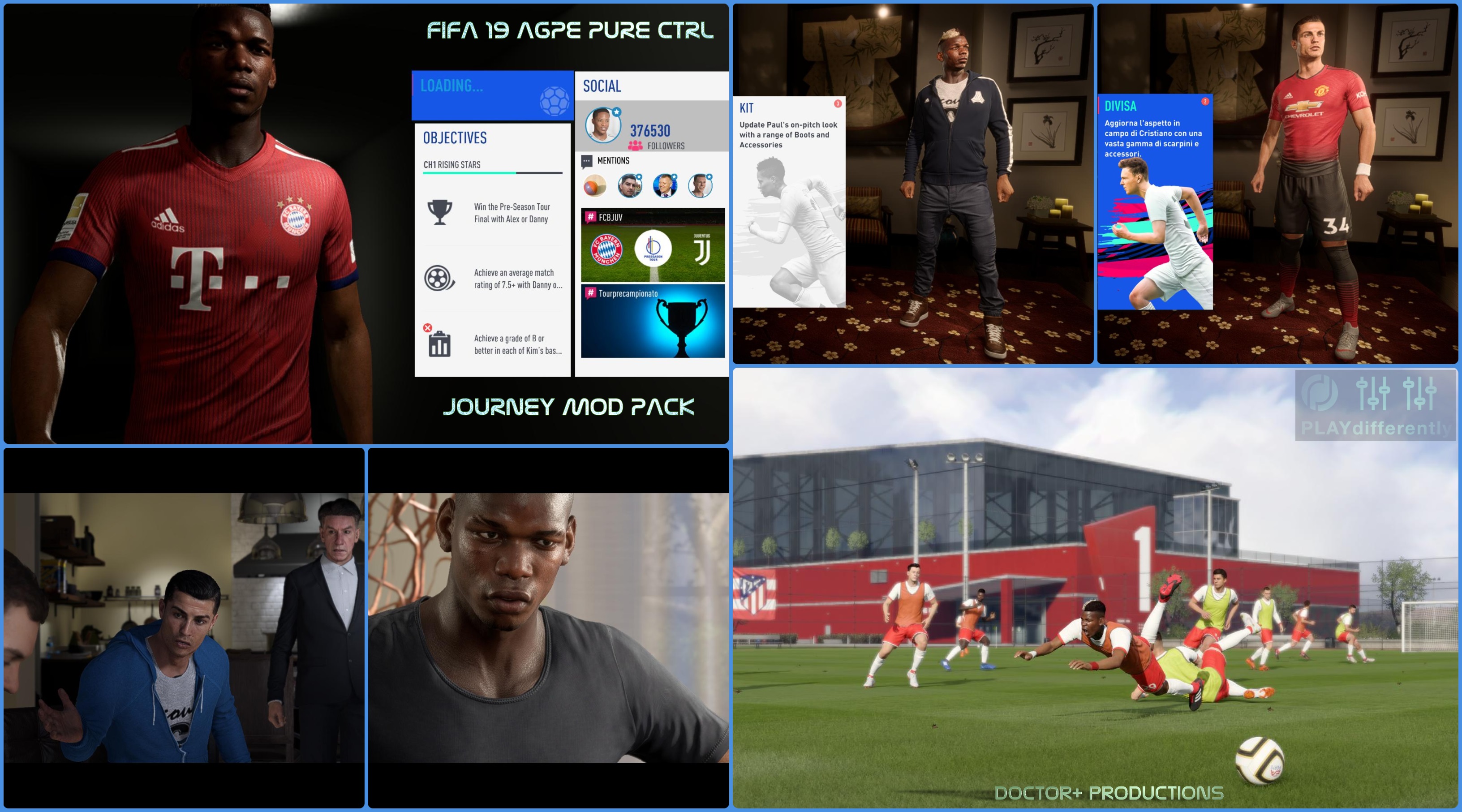 FIFA 19 JOURNEY AGPE PURE CONTROL MOD PACK